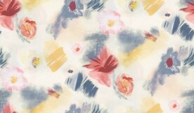 水墨画 水彩花