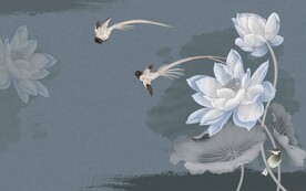 水墨荷花