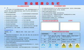 职业健康公告栏