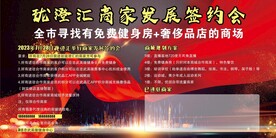 大型商场签约海报