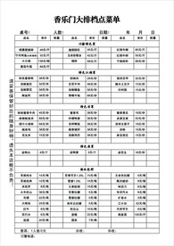 点菜单