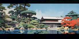商业建筑插画