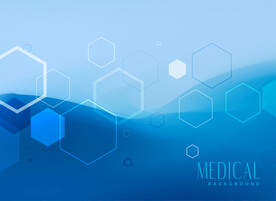 蓝色六边形背景