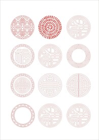 圆形花纹 