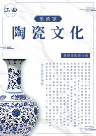 江西景德镇陶瓷文化海报