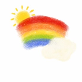 太阳彩虹云朵