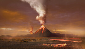 火山喷发 