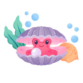 卡通贝壳