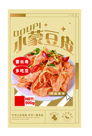豆皮零食包装袋设计