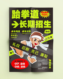 跆拳道海报