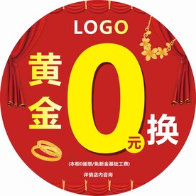 圆形地贴