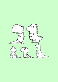 简笔画恐龙