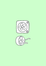 简笔画排风扇