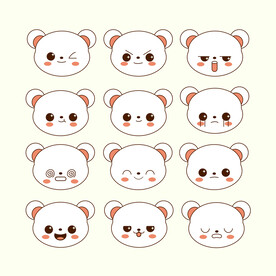 小熊表情