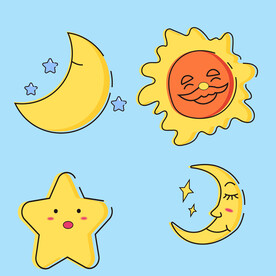太阳月亮图标
