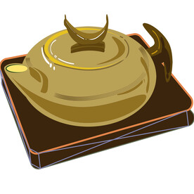 手绘茶具