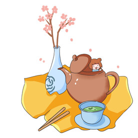 手绘茶具