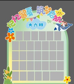 异形花边展板