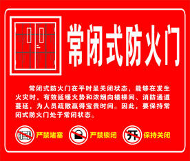 常闭式防火门