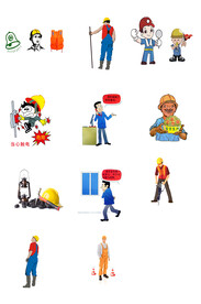 卡通工人