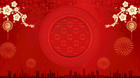 红色喜庆节日背景