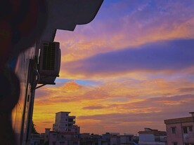 粉色天空
