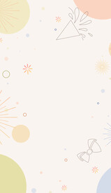 小清新手绘卡通线条插画背景