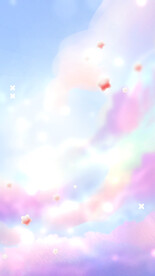 创意梦幻星空彩虹海报背景