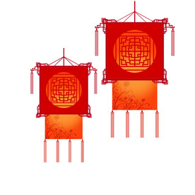 红色新春喜庆灯笼