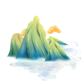意境山水云雾素材