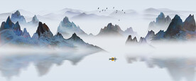 新中式山水画