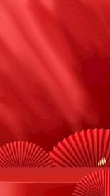 红色国潮中国风海报背景