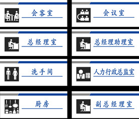 公司科室牌