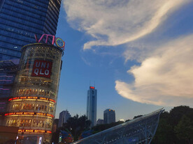 黄昏下的城市