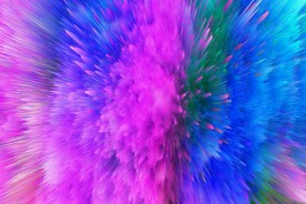 粉色粉尘