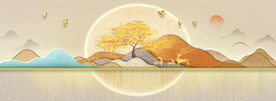 装饰画三联画晶瓷画