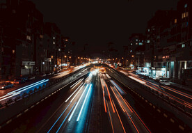 城市道路夜景