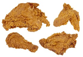 炸鸡腿美食