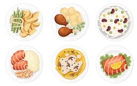 卡通美食矢量元素