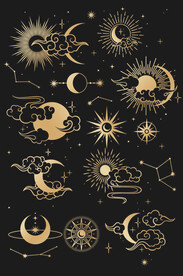 星座占卜太阳月亮云元素