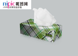 纸抽盒样机图片