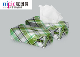 纸抽盒样机图片