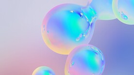3d炫彩玻璃质感抽象科技线条