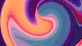 3d炫彩玻璃质感抽象科技线条