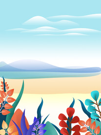夏日海滩背景