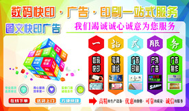 数码快印门头展板