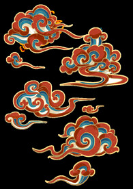 七彩祥云图案