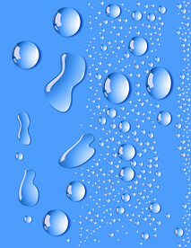 蓝色 水珠