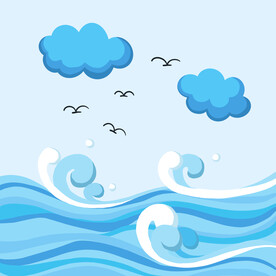 海浪中的海洋