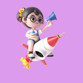 3D动画女孩